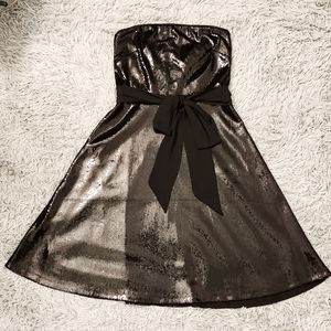 women's black sequin dress